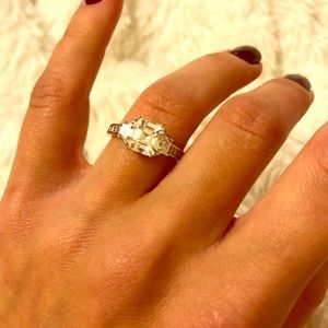 Sterling Silver Diamond Ring